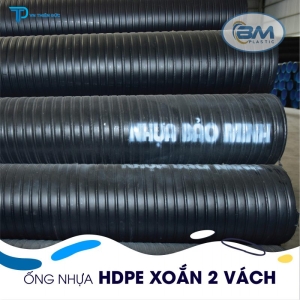 ỐNG NHỰA HDPE GÂN XOĂN 2 VÁCH BẢO MINH