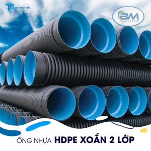 ỐNG NHỰA HDPE GÂN XOẮN 2 LỚP
